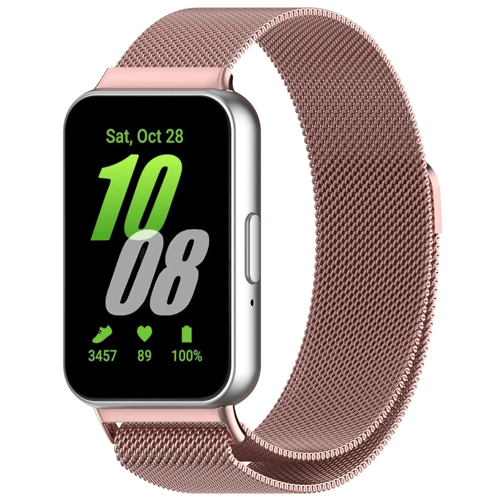 Milanese-Armband für Samsung Galaxy Fit 3, magnetisches Edelstahl-Ersatzarmband, Armband, Galaxy Fit 3-Zubehör, Correa – Detail 14