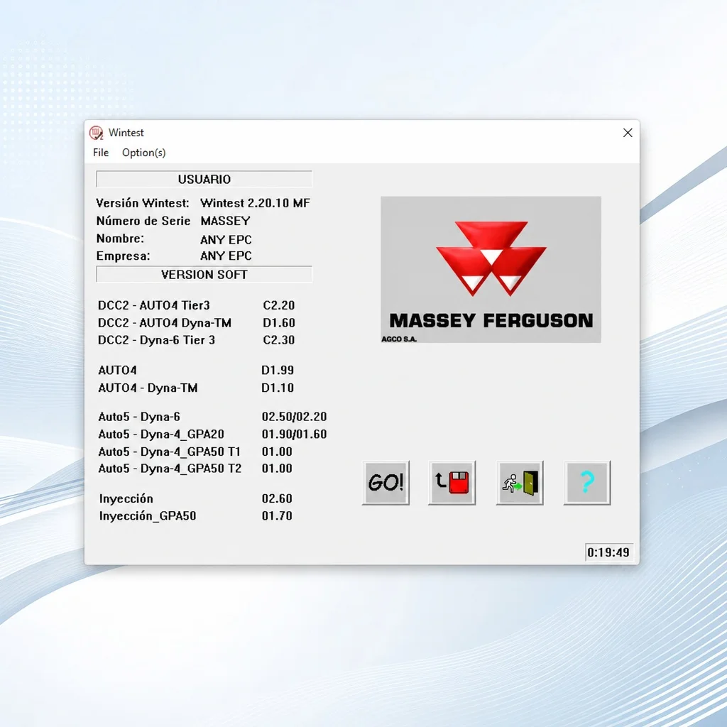 AutoEPC Massey Ferguson WinTest 2.20.10 Diagnostic Software CD