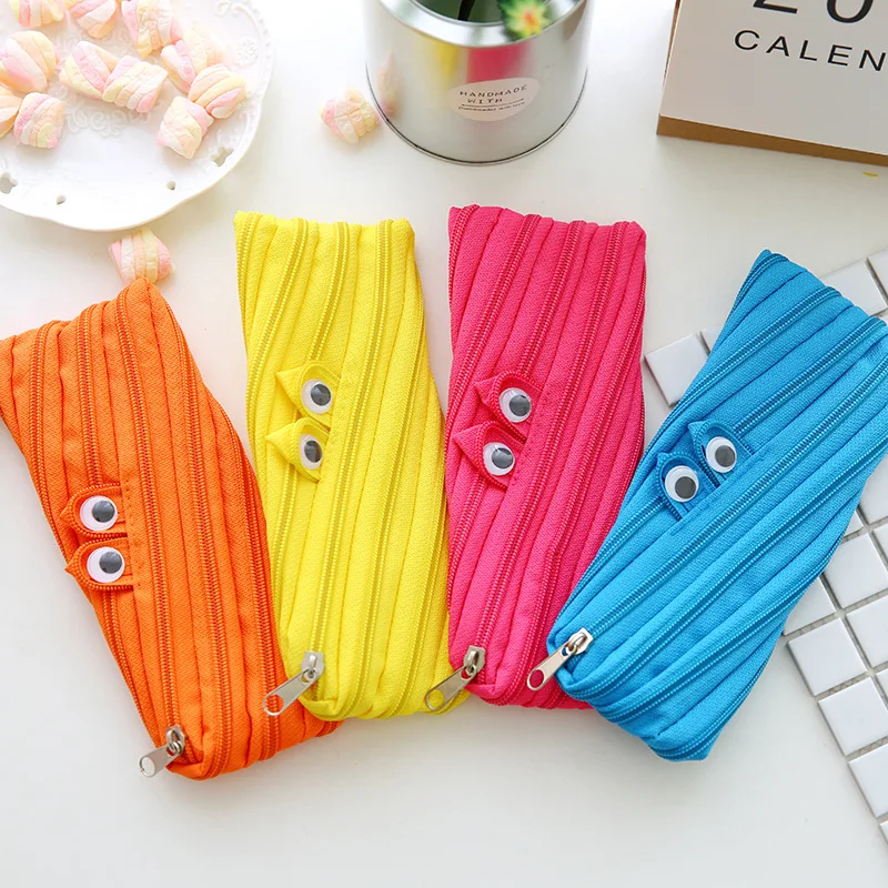 Net Red Photography Props Creative Funny Colorful Monster Zipper Pen Bag Prank Toy Storage Bag Cosmetic Bag Gift