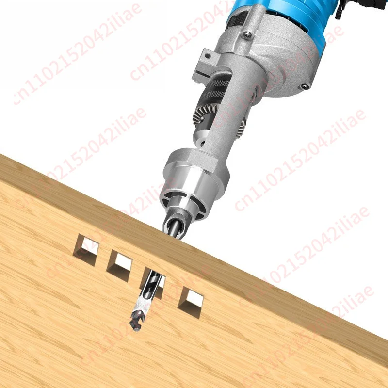 Woodworking hole opener tenoning machine tenon and mortise square hole drill fixing bracket