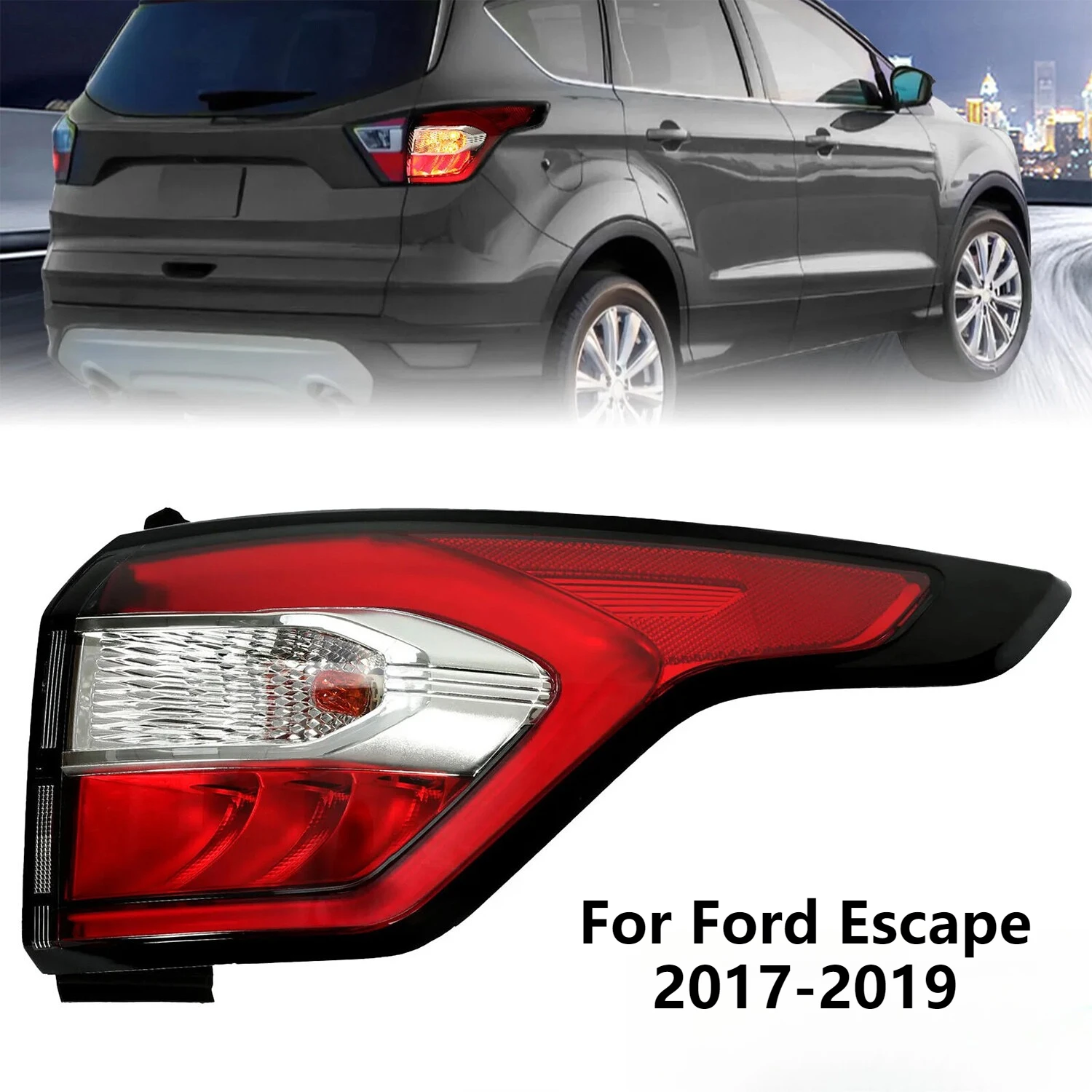 

For Ford Escape 2017-2019 US Version Tail Light Brake Lamp w/Bulb Right Passenger Side GJ5Z-13404-C