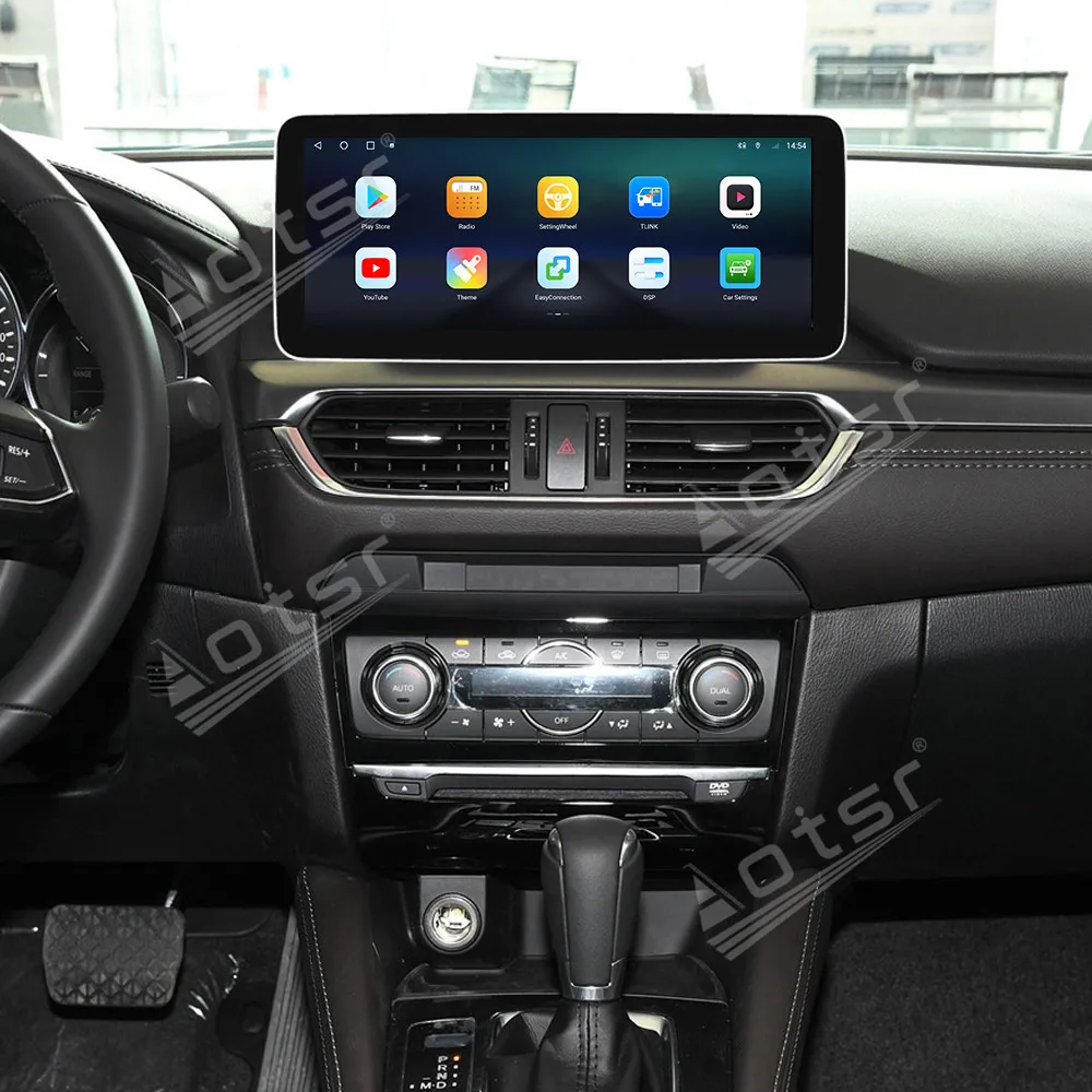 12.3 Inch Android 14 Car Radio CarPlay For Mazda Atenza 2017-2018 Touch Screen Multimedia Player GPS Navigation Head Unit DSP BT