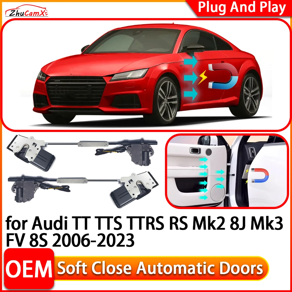 

for Audi TT TTS TTRS RS Mk2 8J Mk3 FV 8S Car Automatic Electric Soft Close Door Closer Power Closing Door Comfort Closing System