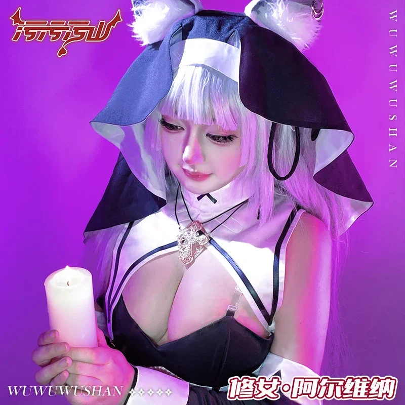 2025 Anime Alvina Cosplay Costume Nun Alvin Dress Private Photo Shoot Sexy lingeries Bikini Female