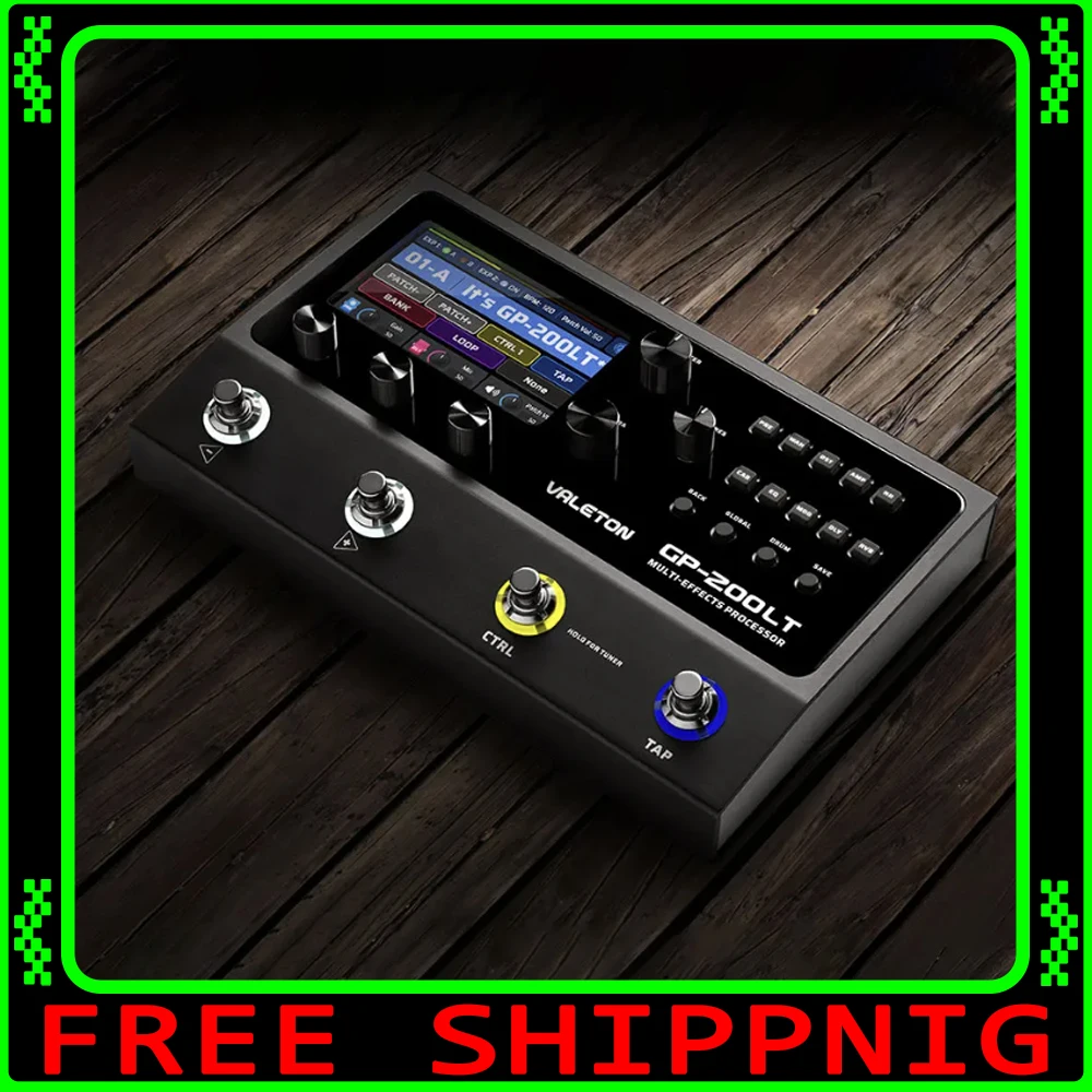 

VALETON GP-200LT Guitar Bass Amp Modeling IR Cabinets Simulation Multi-Effects with FX Loop MIDI I/O Stereo OTG USB Audio Gifts