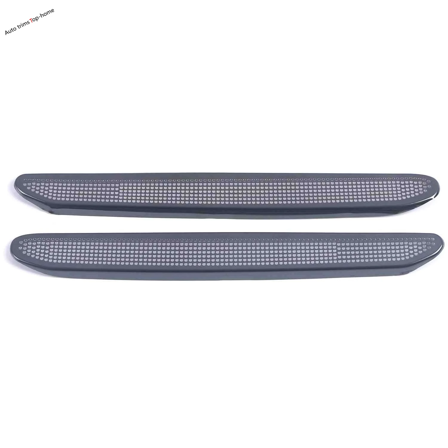 Silver Black Seat AC Heat Floor condizionatore d'aria Duct Vent Outlet griglia di copertura in acciaio inossidabile 2 pezzi per BMW 6GT 6 GT 2012 - 2023