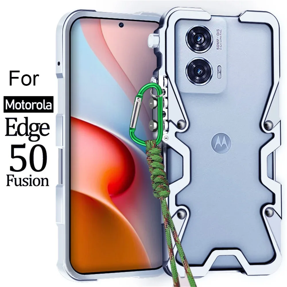 

Shockproof Metal Bumper Case For Motorola Edge 50 Fusion Case Aluminum Cover Funda For Motorola Edge 40 NEO 50 Pro 50 Ultra Case