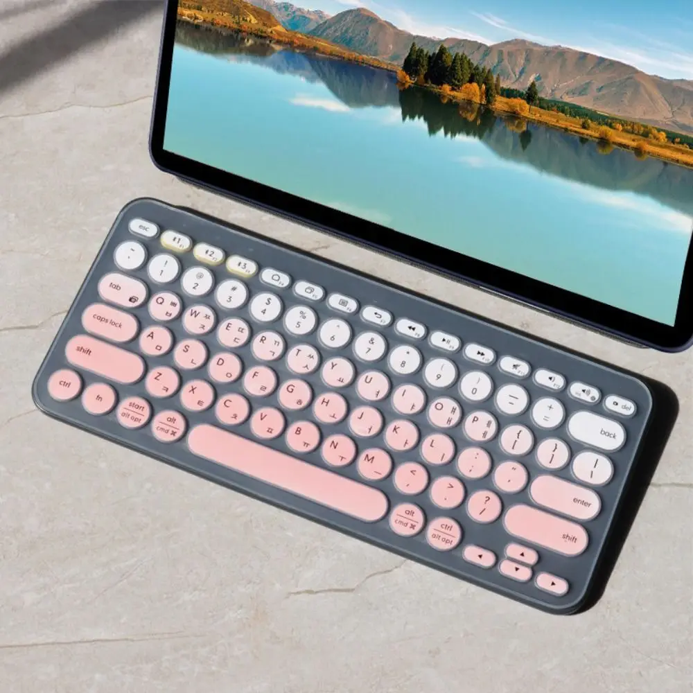 TPU Korean Keyboard Cover Wear-resistant Durable Laptop Keyboard Film Transparent Dustproof for Logitech k380