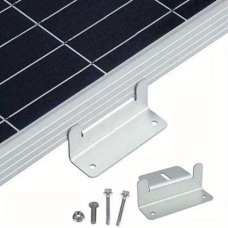 RVPOZWER 32/16/12Pcs Solar Panel Mounting Bracket Kit Lightweight Aluminium Supports for Roof Backyard Off-Grid