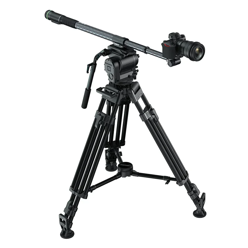 Tripod, Monopod, Carbon Fiber Professional DSLR Camera Stabilizer, Photography Stand, Bluetooth Control, Four Axis Linkage