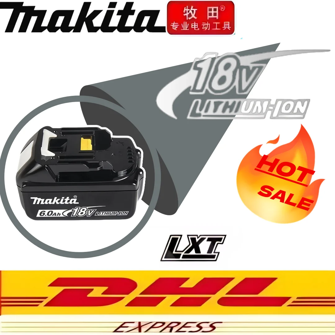 

Официальная аккумуляторная батарея Makita 18 В, 6,0 Ач, для Makita BL1830 BL1830B BL1840 BL1840B BL1850 BL1850B Аккумулятор для электроинструментов