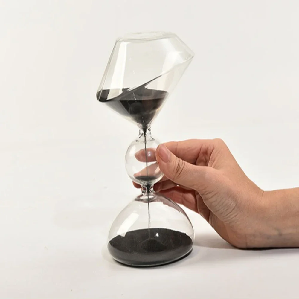 Creative Glass Hourglass Timer Home Art Alien Three Sections Sand Clocks Desktop Office Decor Creative Gifts Modern Home Decor