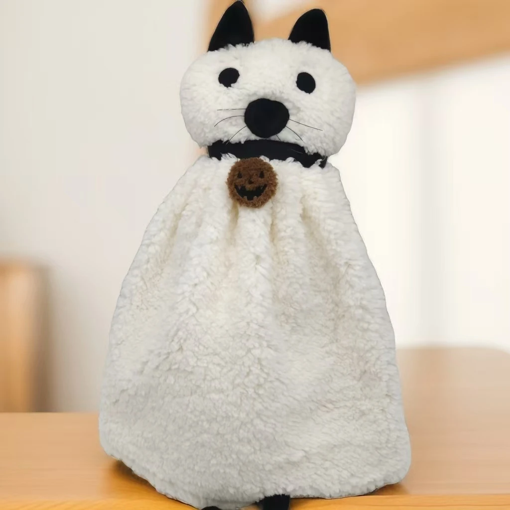 

Gus the Ghost с тыквой, плюшевые игрушки, собака, кошка, летучая мышь, мягкие плюшевые животные, подарки на Хэллоуин, Рождество для детей, украшение дома