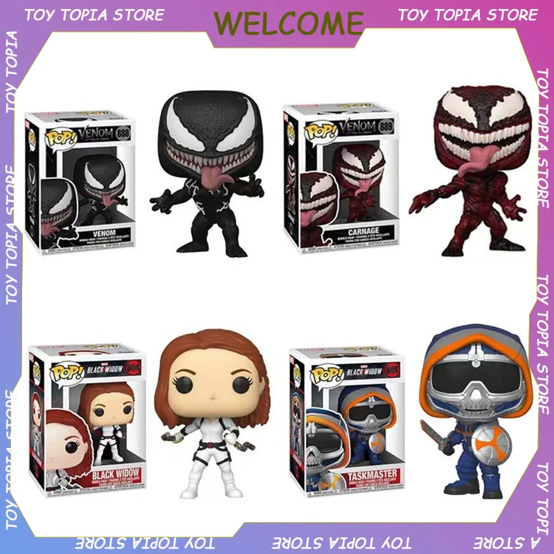 Funko POP Venom Action Figures Marvel Comics Vinyl Figure Model Statue Figurine Desktop Decor Collection Toy Kids Birthday Gifts