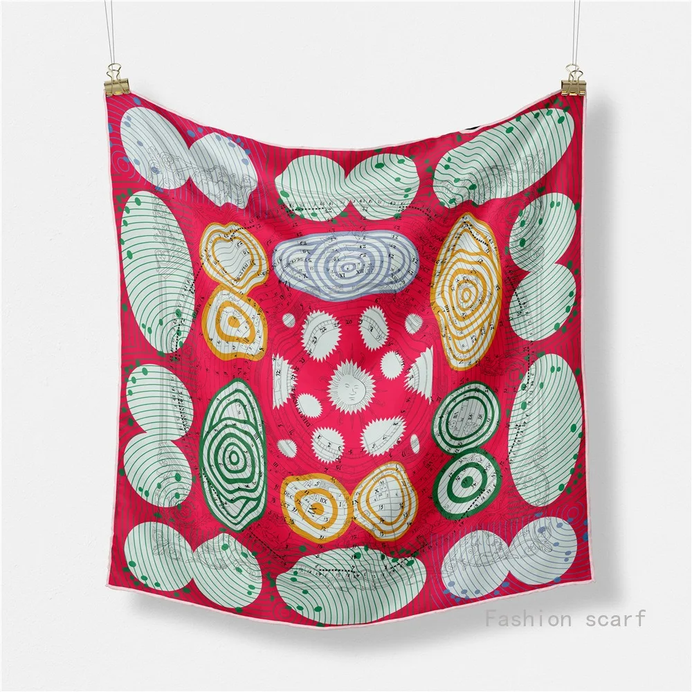 

53cm The Four Seasons Fashion Versatile Women's Belt Rope Tassel Decoration Simulation Silk Scarf Large Square Scarf Shawl Scarf