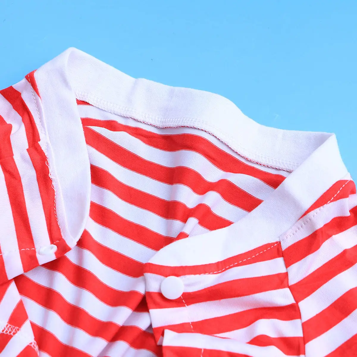 Camiseta a rayas para perros grandes, roja y blanca, talla L, de algodón transpirable, de corte amplio, ideal como chaleco para perros de razas medianas y grandes, como el Golden Retriever.