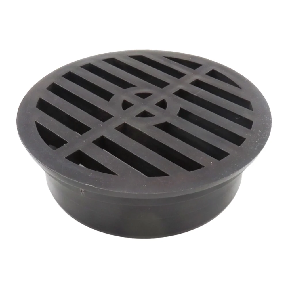 2 Pieces Round Drain Grates for 3 4 Drain Pipes For Outdoor Garden Sewage Systems Weather Resistant Plastic Material