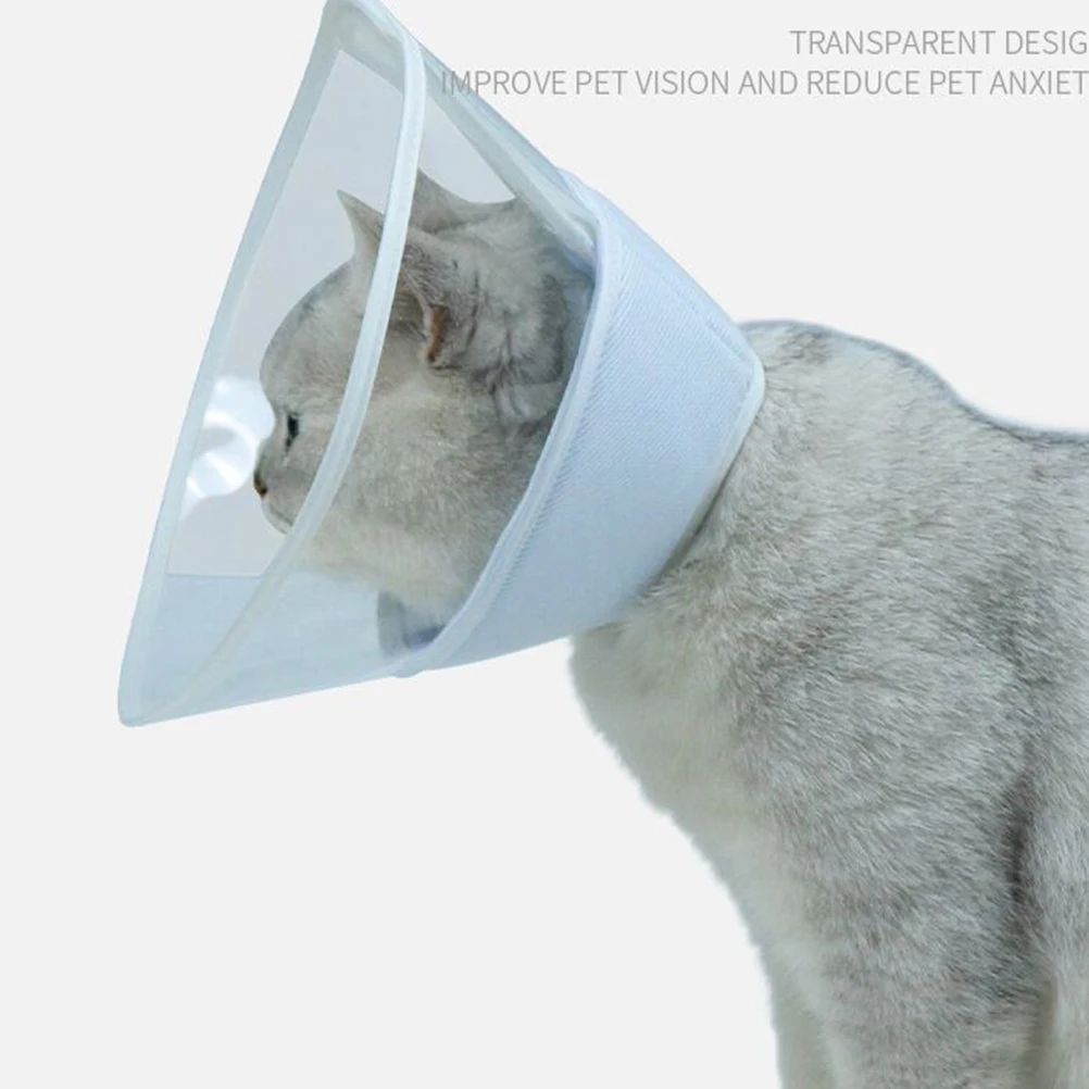 

Transparent Sterilization Circle Anti lick Pet Shield Collar Elizabethan Soft Dog Cat Protective Healing Wounds Prevent