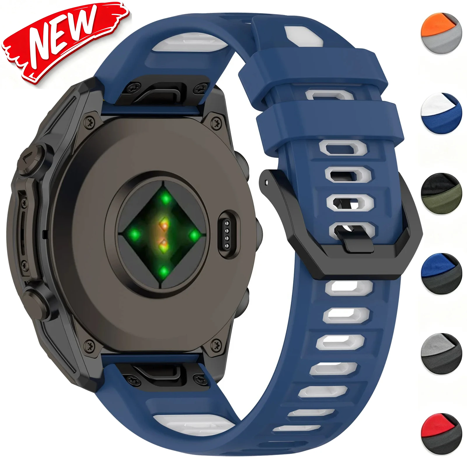 22mm 26mm Quick Fit Strap for Garmin Fenix 8 7 Pro 7X 6X 6 5 5X Tactix 7 8 Sport Slicone Bracelet Correa Fenix 8 Band 47mm 51mm