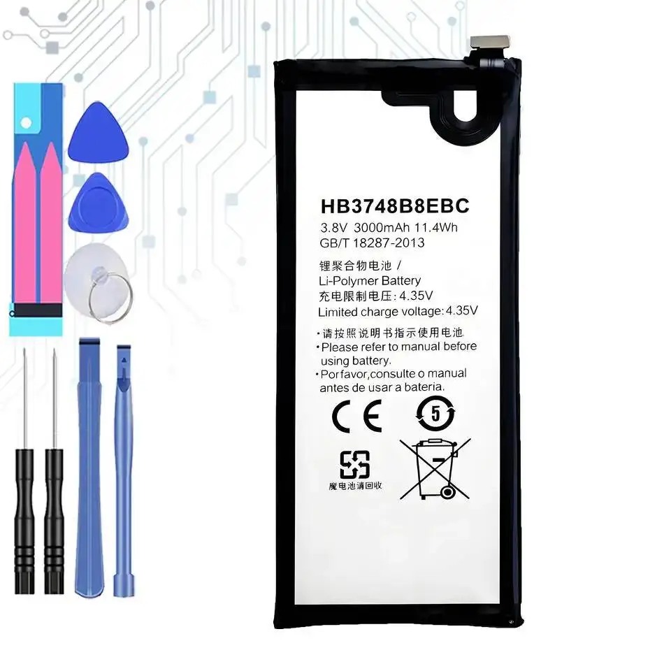 

Аккумулятор большой емкости 3000 мАч для мобильного телефона Huawei Ascend G7 G7-TL100 C199 C199-CL00 HB3748B8EBC