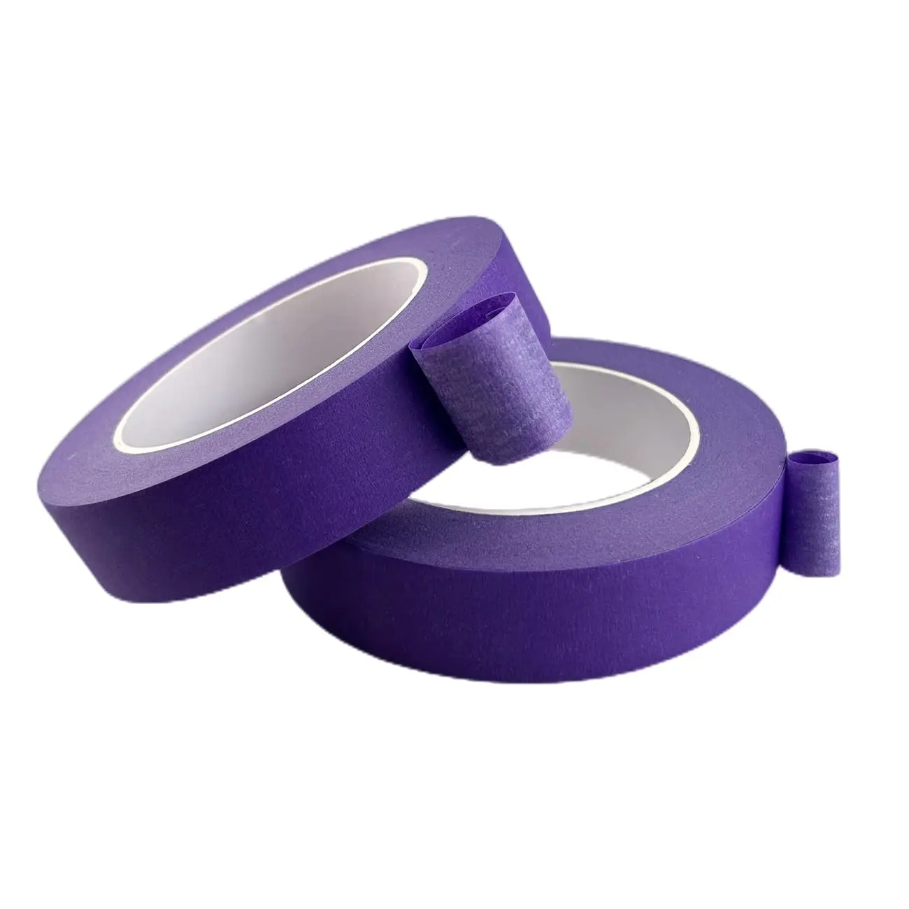 2 Rolls Masking Tapes Purple Hand Tear Adhesive Paper for Car Beauty Spray Wall Painting Easy Removal Paint Tape view 3