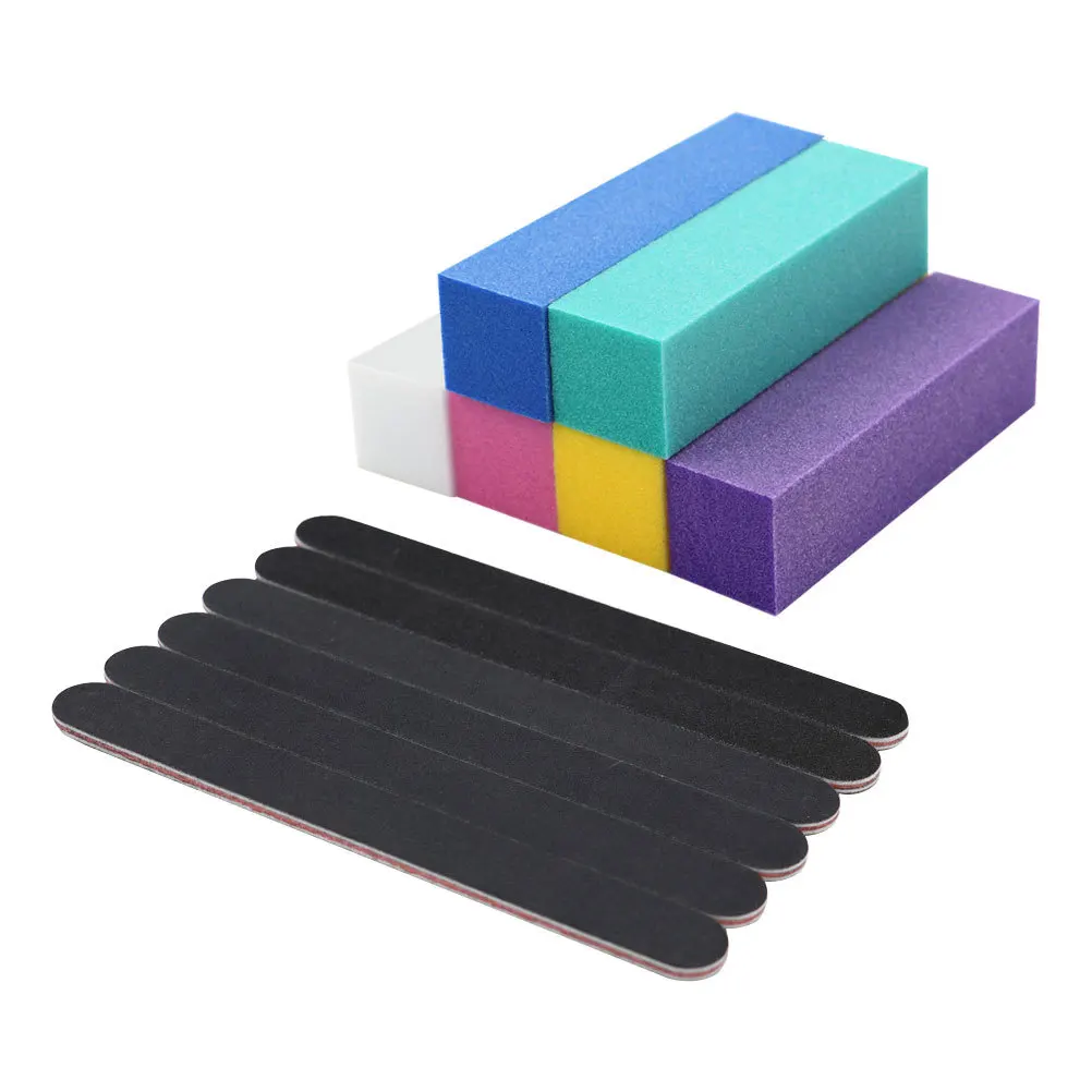 13 個ネイルファイルセット耐久性のあるマニキュアツール爪爪アクリルジェルポリッシュ整形バッファサンディングキットネイルアート