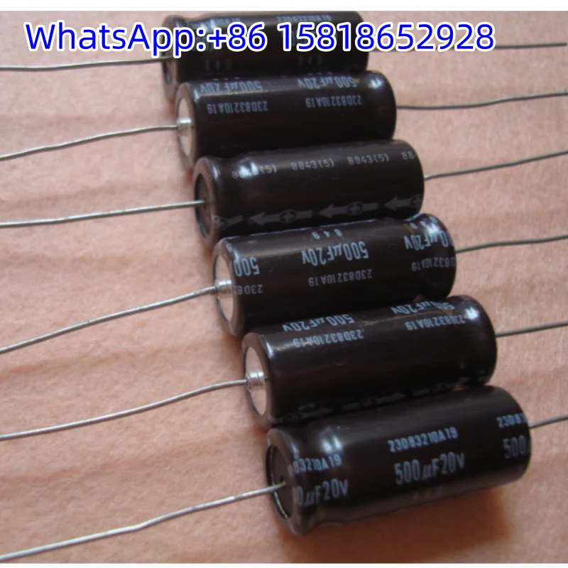 

2pcs 20V 500UF replacing 16V/470UF US SPRAGUE 23D Spibay tube amplifier axial copper leg capacitor
