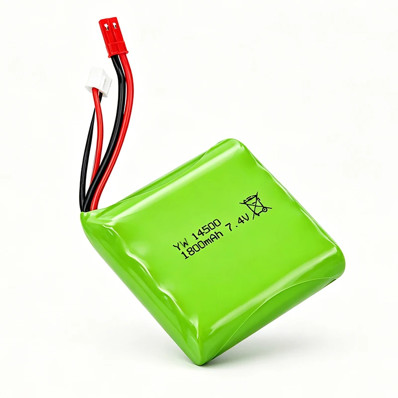 Akumulator Lipo 7.4V 1800mAh 14500 z wtyczką JST do DumboRC DDF350 X10P HOTRC CT88A RadioLINK RC6GS Nadajnik Części do Samochodów RC — 2
