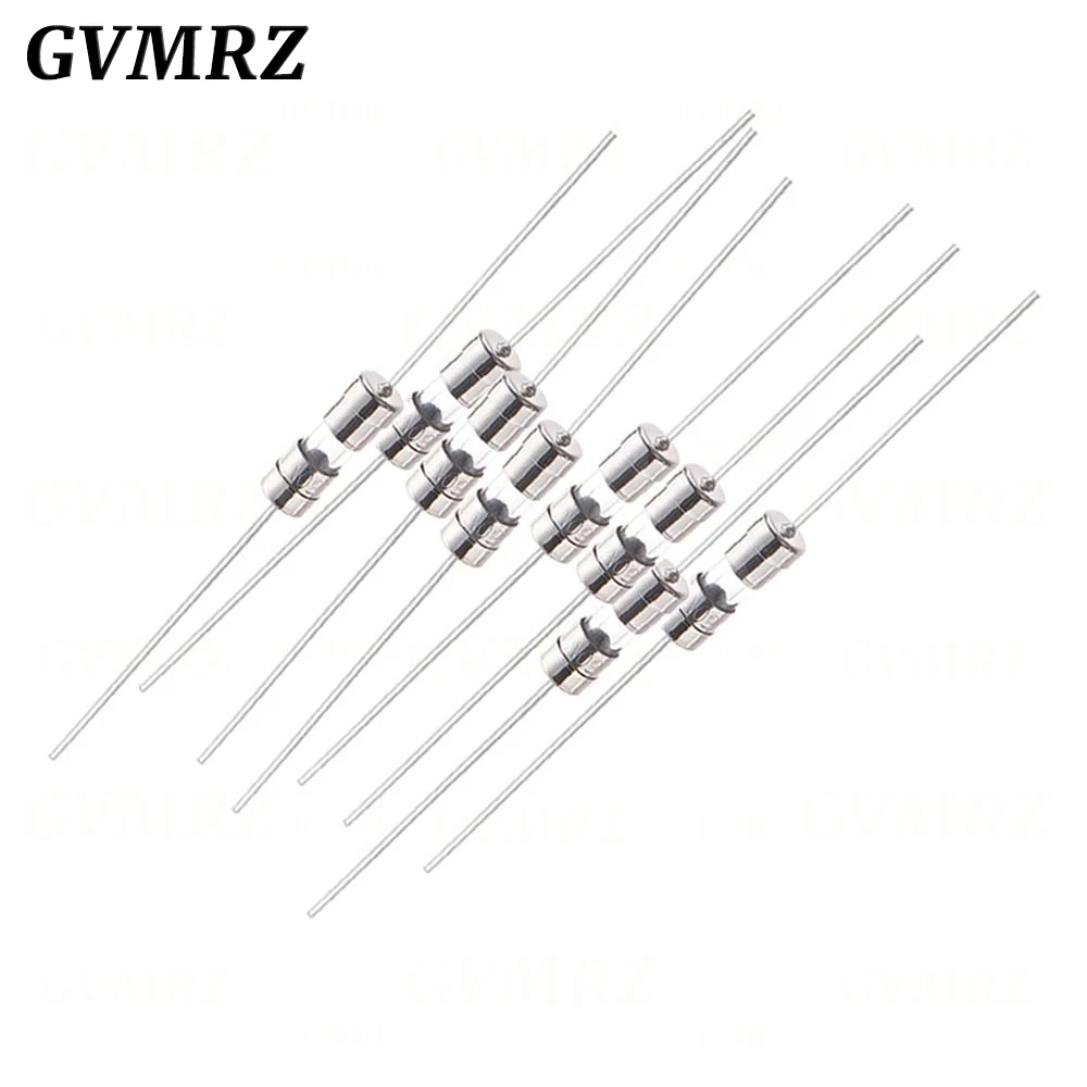10PCS/lot  3.6*10 Fast-Blow Glass Tube Fuse Fast Break With Pin 3.6X10MM 0.5A 1A 1.5A 2A 3A 3.15A 4A 5A 6.3A 8A 10A AMP 250V