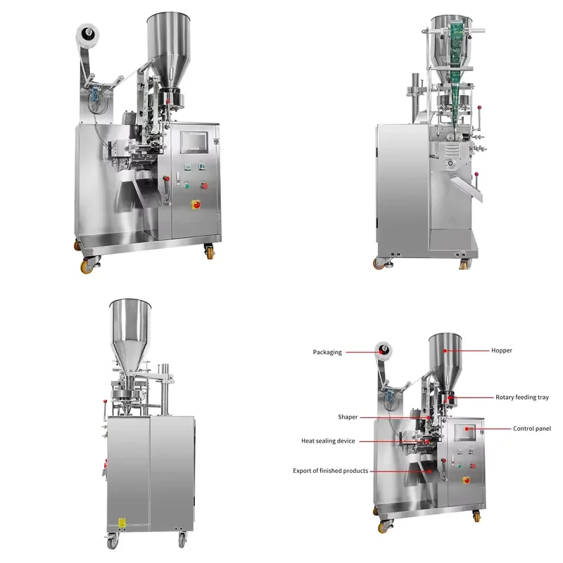 Fully Automatic Vertical Tea Bag Filling and Sealing Machine with PLC Core Food Grade Electric Packaging Suitable for Tea