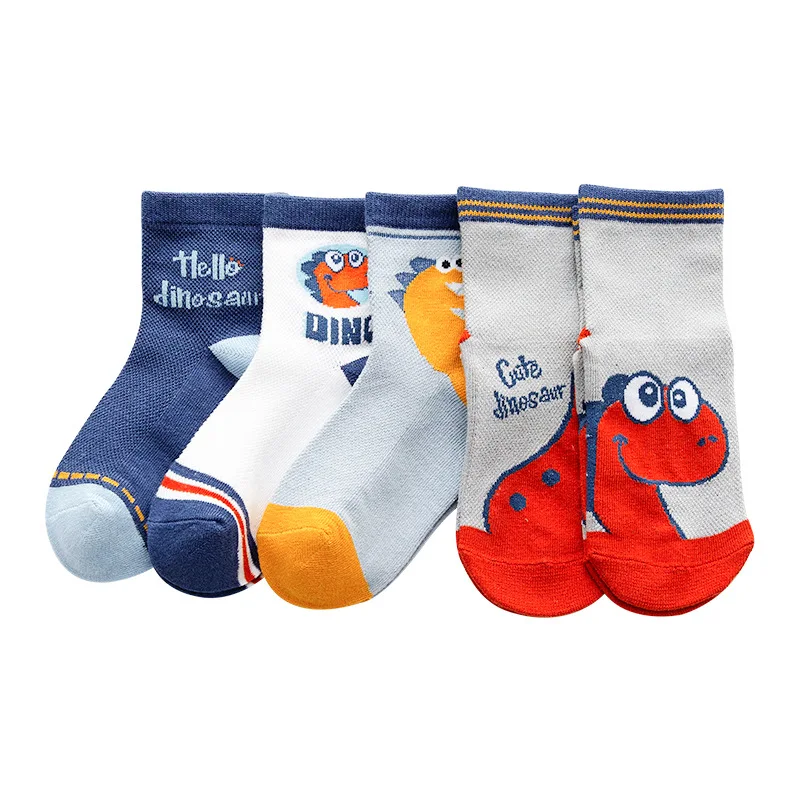 Chaussettes d'Été Fines en Maille Courtes pour Enfant, Fille et Garçon, Cadeaux de 0 à 12 Ans, 5 Paires, Nouvelle Collection