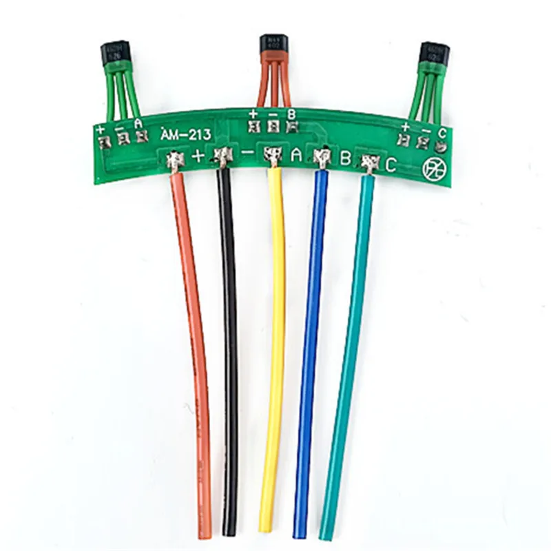 213 Ebike Motor Hall Element 120 Degree Sine Wave Signal 5cm PCB Board Position Sensor For Electric Scooter Repair Parts