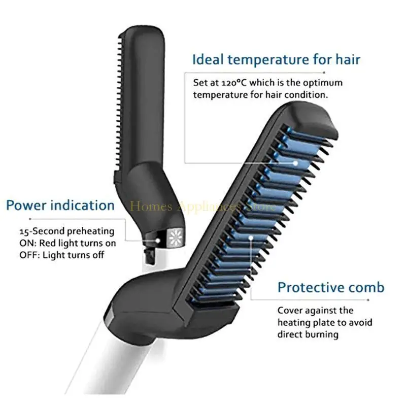 D0AB Men Quick Beard reyler Comb Comper Curling Curler Show Tool Mult