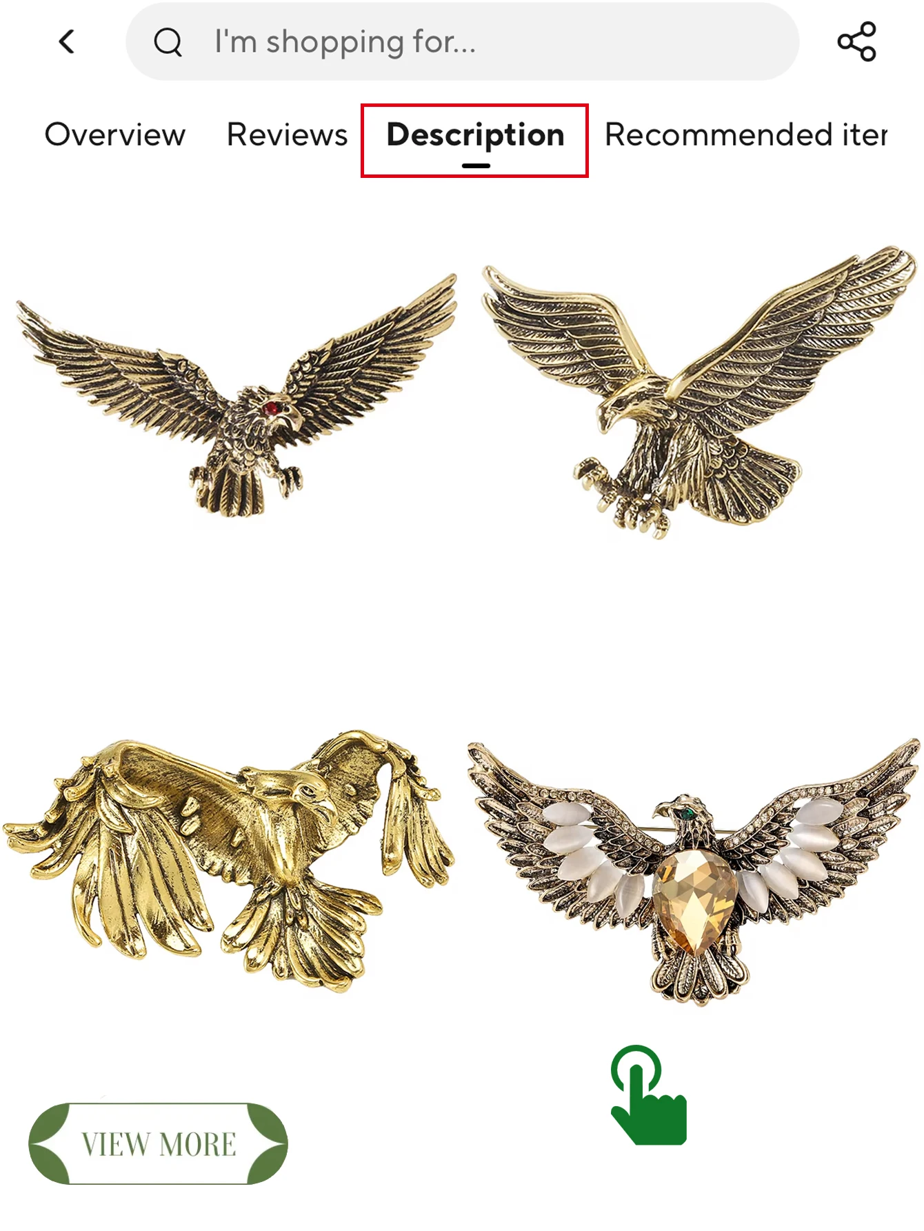 Alfileres de águila con diamantes de imitación para mujer, broches de animales de cristal brillante Unisex, regalos para amigos, fiesta de oficina, accesorios de joyería