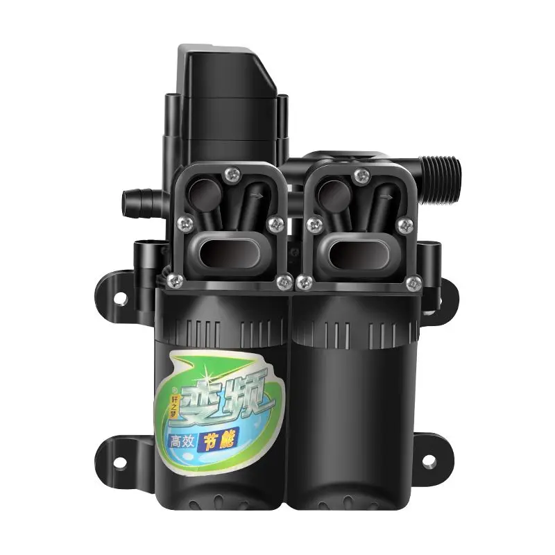24V Household High Pressure Car Wash Floor Washing Artifact Portable Booster Water Gun Dual Core Water Pump Car Tool Set