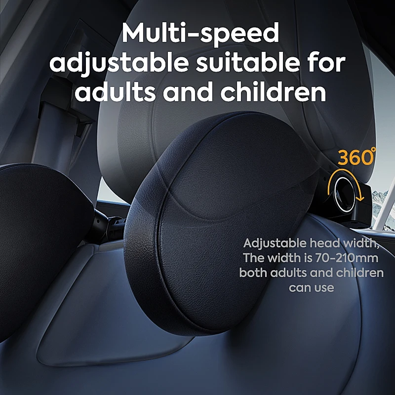 

Adjustable Car Headrest Pillow Cervical Support Memory Foam For Travel Neck Pain Relief Universal Fit BMW Mercedes Benz