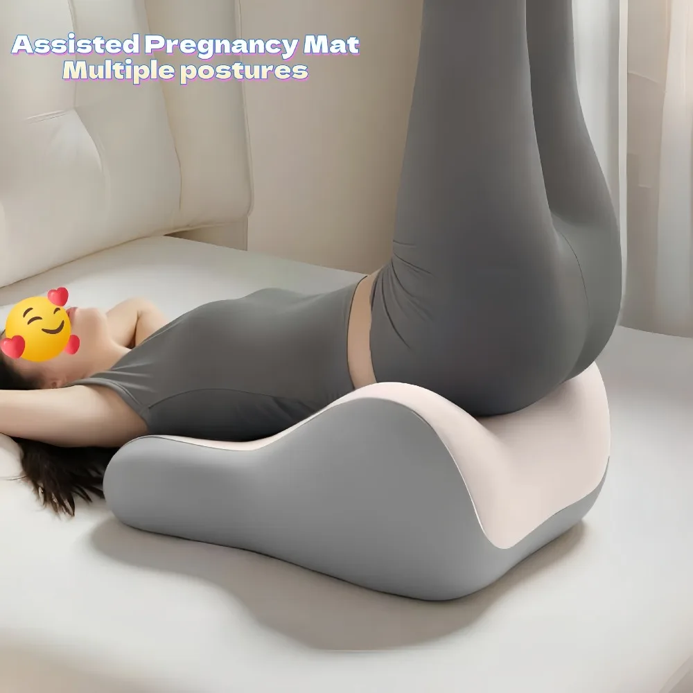 وسادة مريحة غير قابلة للانزلاق لدعم الظهر وسادة ناعمة للساق بتصميم مريح وسادة إسفين للسرير للزوجين البالغين #4