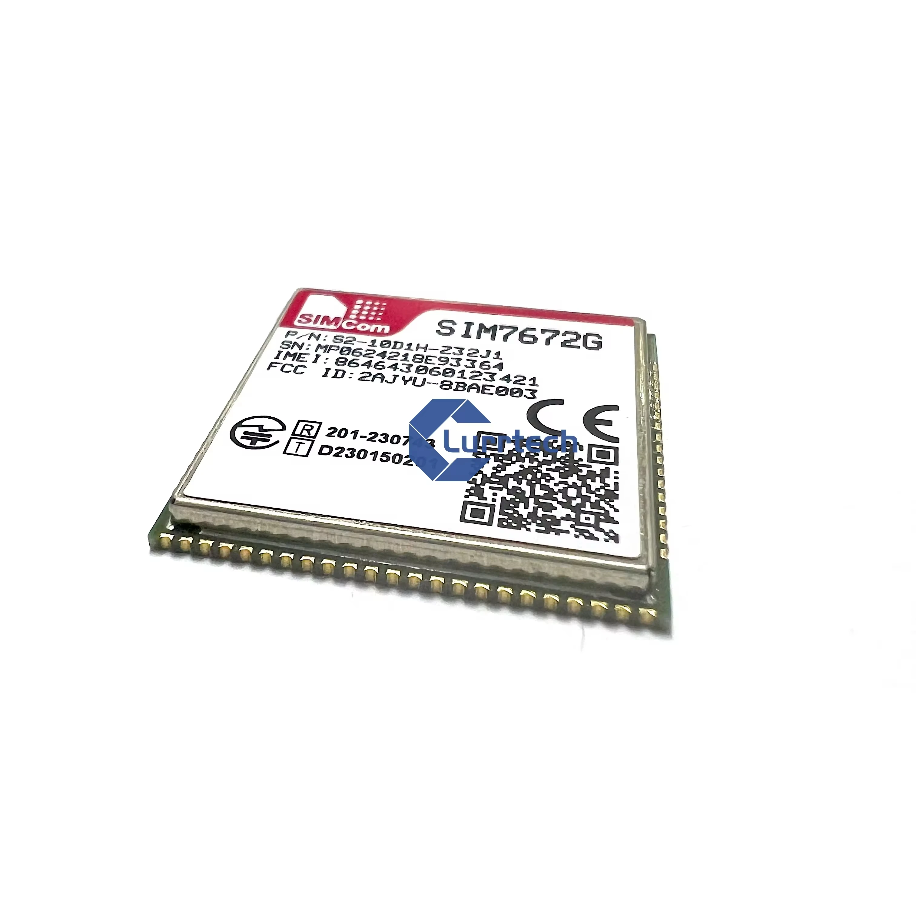 SIMCOM SIM7672 SIM7672G-MNGV LCC Support 2G+NB-IOT+GNSS 4G LTE CAT1 Module GSM GPRS Compatible with A7670 SIM7670 Global band ﻿