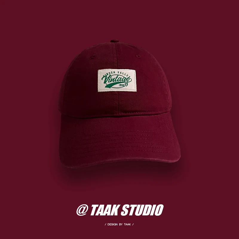 Street Letters Cloth Label Peaked Cap Female Spring and Summer Korean Style Versatile Sun Protection Baseball Cap Trendy Men