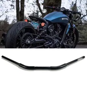 Personalizado motocicleta Drag Bar, guidão para escoteiros indianos Hussar Bobber, acessórios de moto, 1-1/4 in, 7 in, 8 in, 22mm, Zero 10 principais vendas indian scout guiador - №8