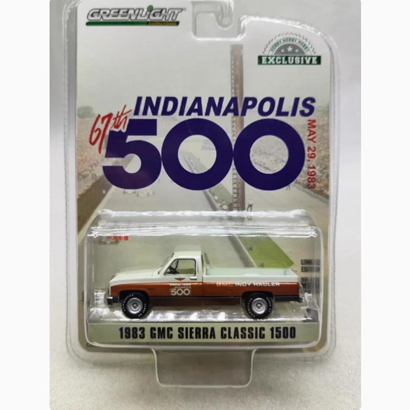 GreenLight Alloy 1:64 1983 GMC Sierra Classic 1500 Pickup Truck Business Car Model Collection Display Ornament Toy Gift