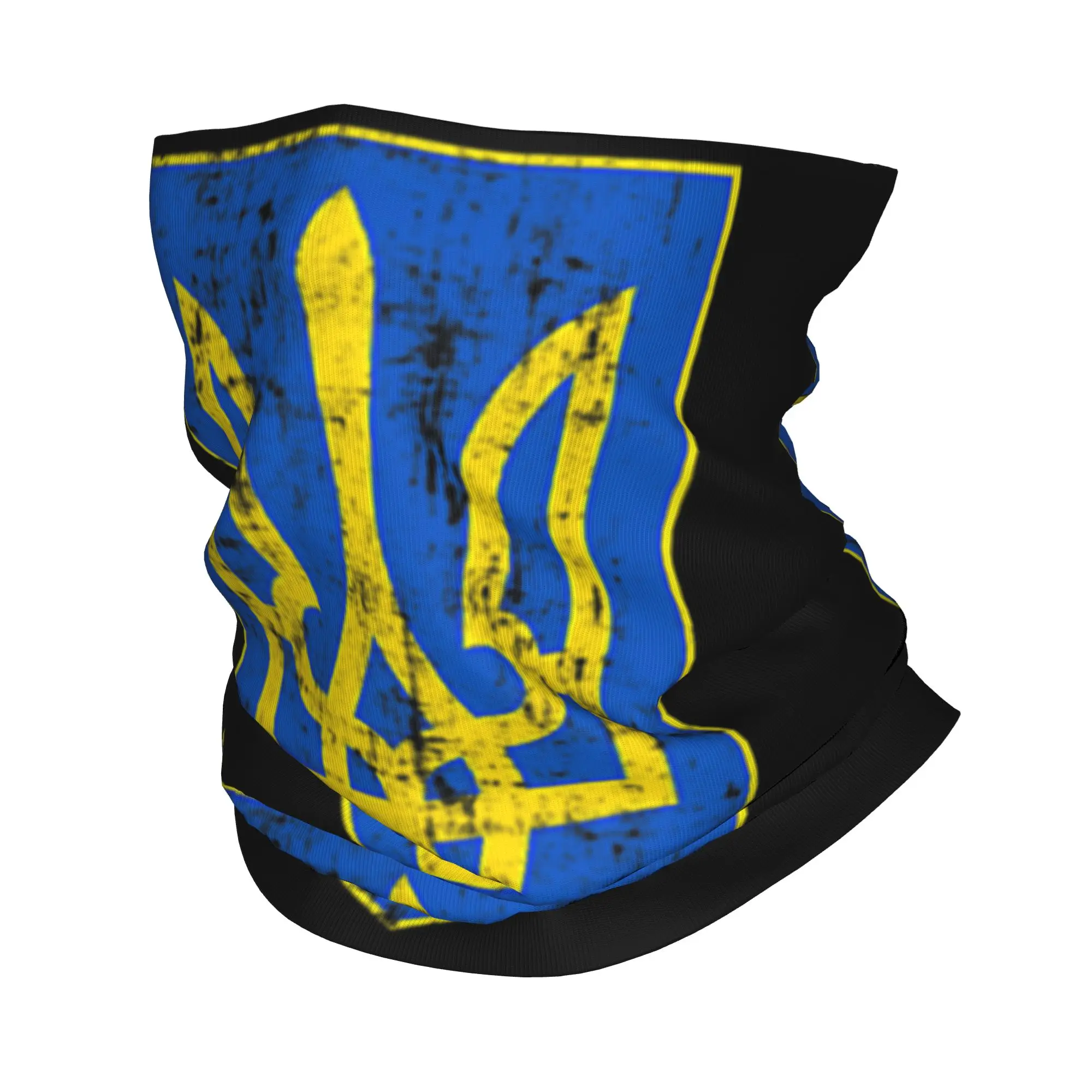 Coat Of Arms Ukraine Flag Bandana Neck Gaiter Windproof Face Scarf Cover Women Men  Headwear Tube Balaclava