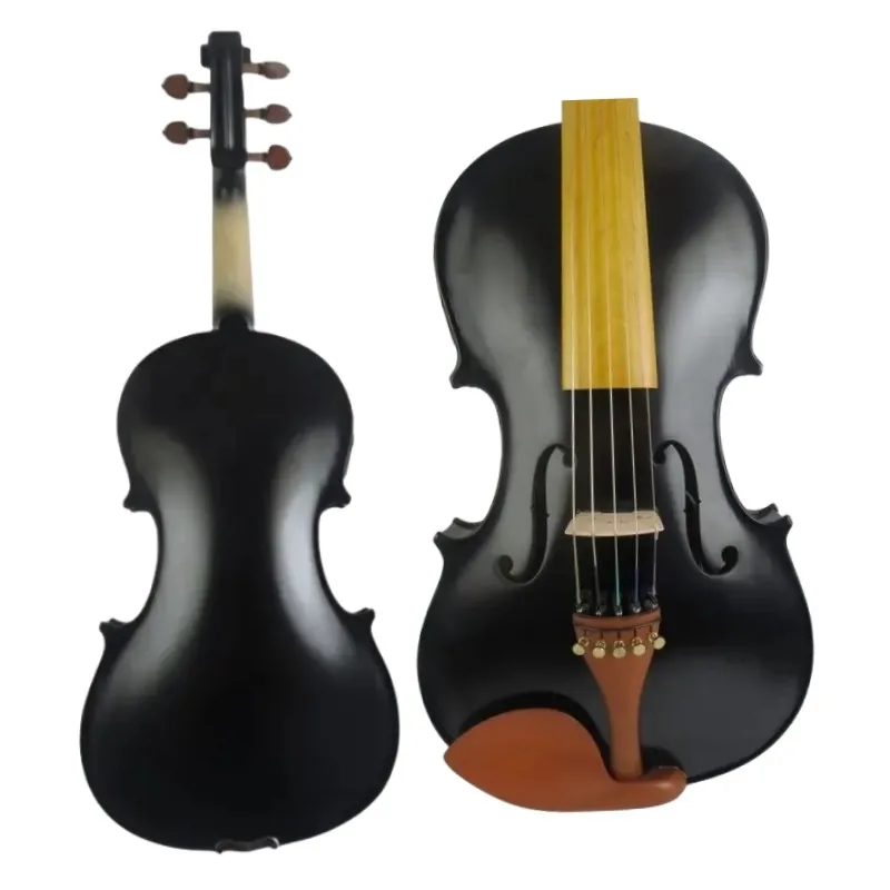 Black 5 strings 16 inch electric viola,Wonderful Sound w/case