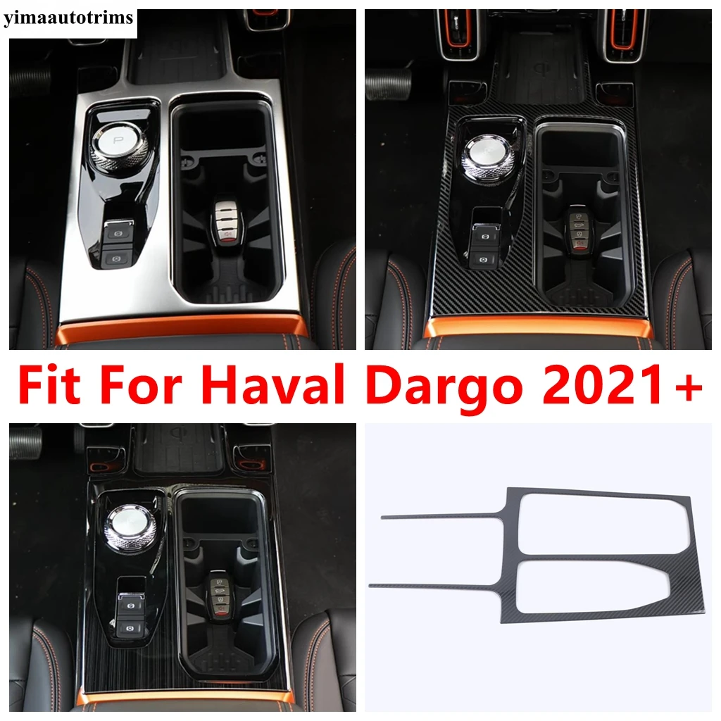 

Central Control Gear Shift Panel Water Cup Frame Decoration Sticker Cover Trim Accessories For Haval Dargo 2021 2022 2023 2024