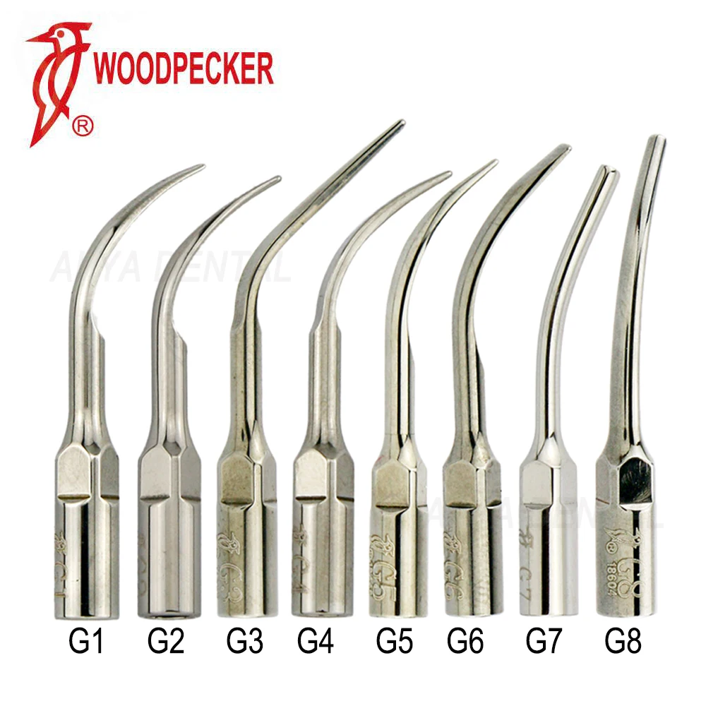 Raspador ultrasónico Dental Woodpecker DTE, puntas de Endodoncia de escalado, accesorios médicos aptos para EMS, SATELEC, NSK, herramientas de dentista, 5 piezas