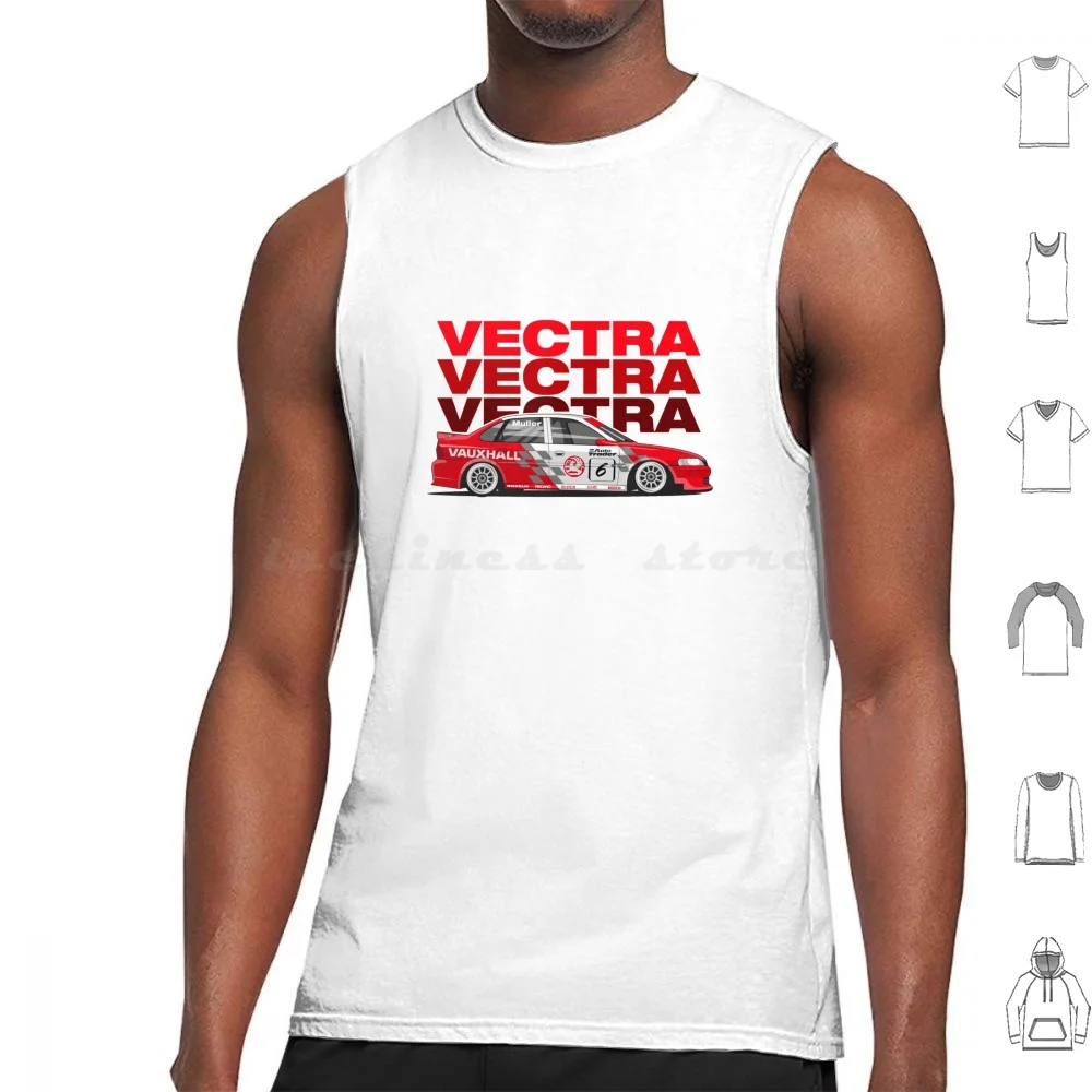 Vectra Touring Car Tank Tops Vest Sleeveless Vectra Vauxhall Opel Kadett Dekra Dtm Racing Corsa Wheels Speed Turbo Stance