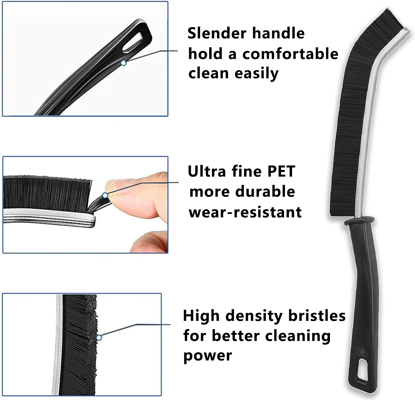 Hard-Bristled Crevice Cleaning Brush Grout Cleaner Scrub Brush Deep Tile Joints Crevice Gap Cleaning Brush Tool Cleaning Tools