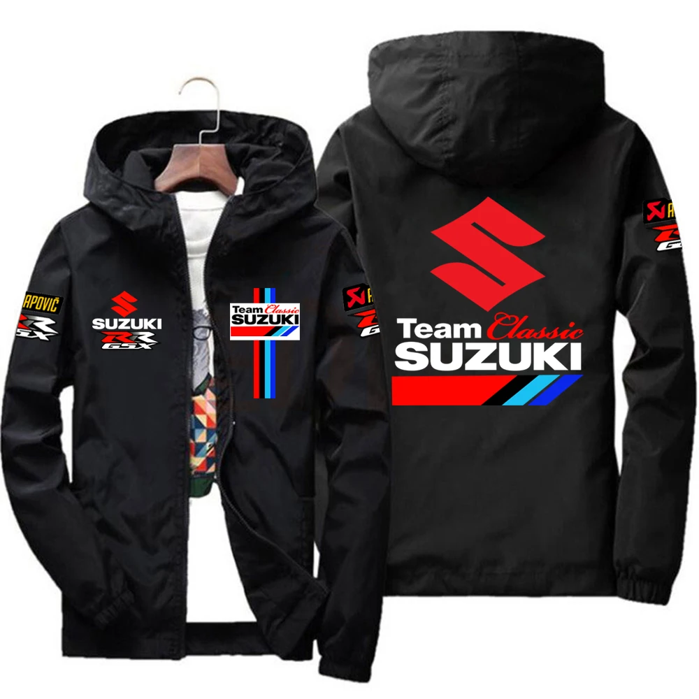 New Suzuki Racing Spring and Autumn Jacket Men's Windproof Windbreaker Casual Fashion Sportswear Outdoor Fashion Couple Jacket