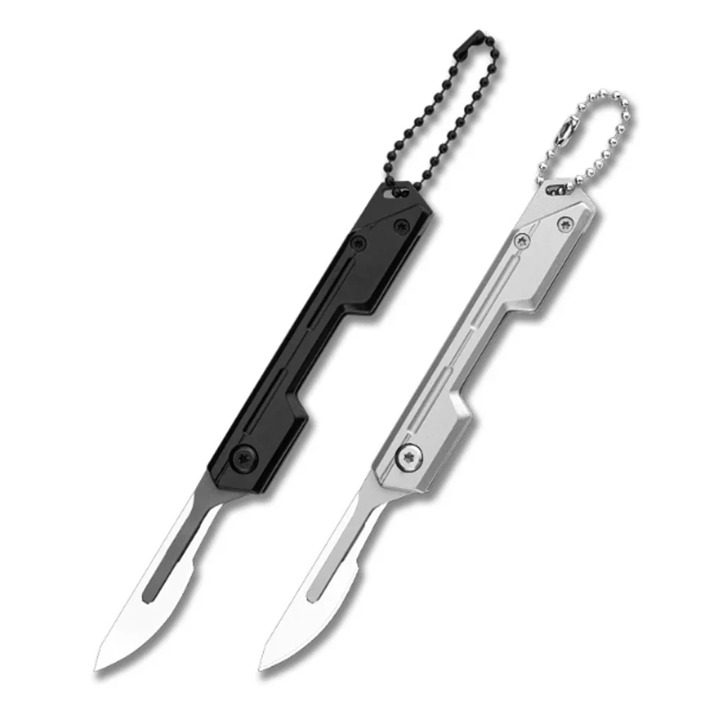 NEW Mini Stainless Steel 24 # Surgical Knife Outdoor Camping Portable Open Box Surgical Knife with 10pcs Blades