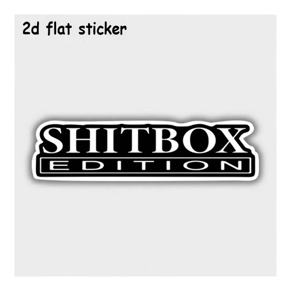 SHITBOX EDITION Waterproof Decal For Laptops, Cars, Motorcycles, Water Bottles & Smooth Surfaces